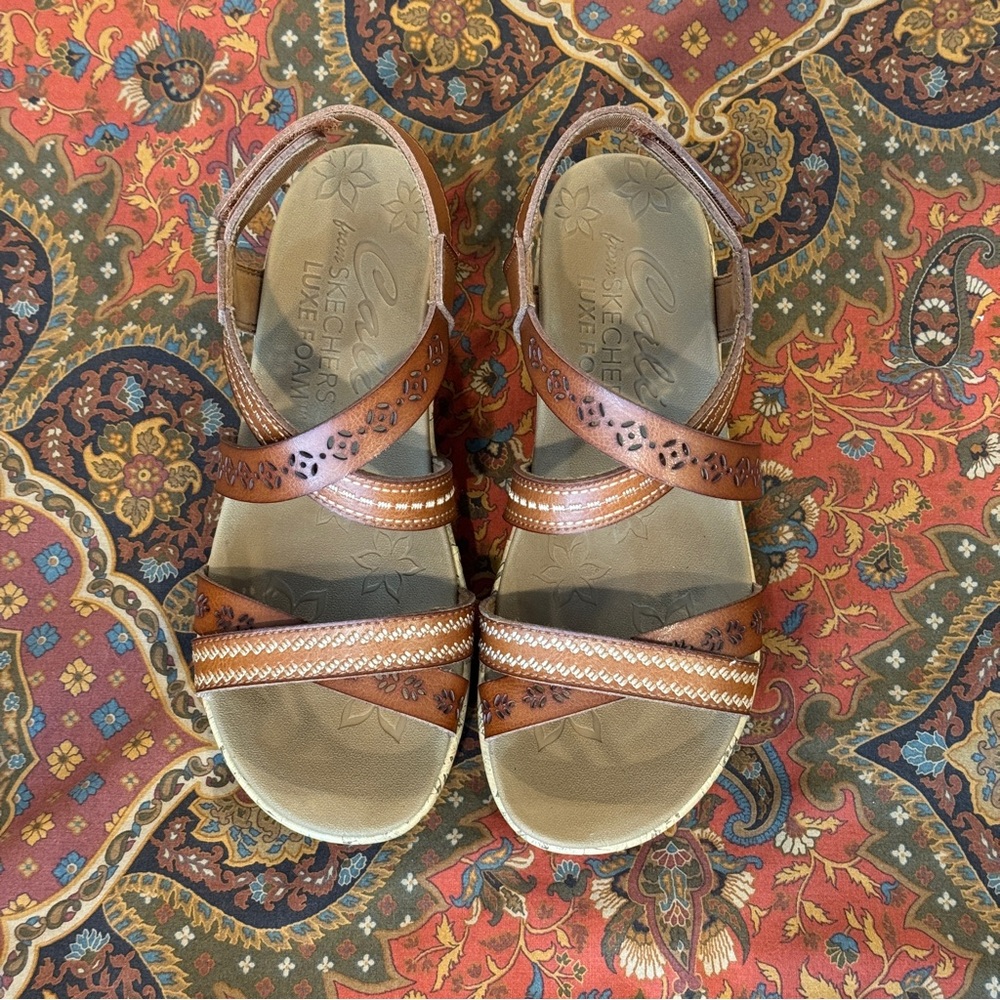 Skechers Brown Strappy Sandals